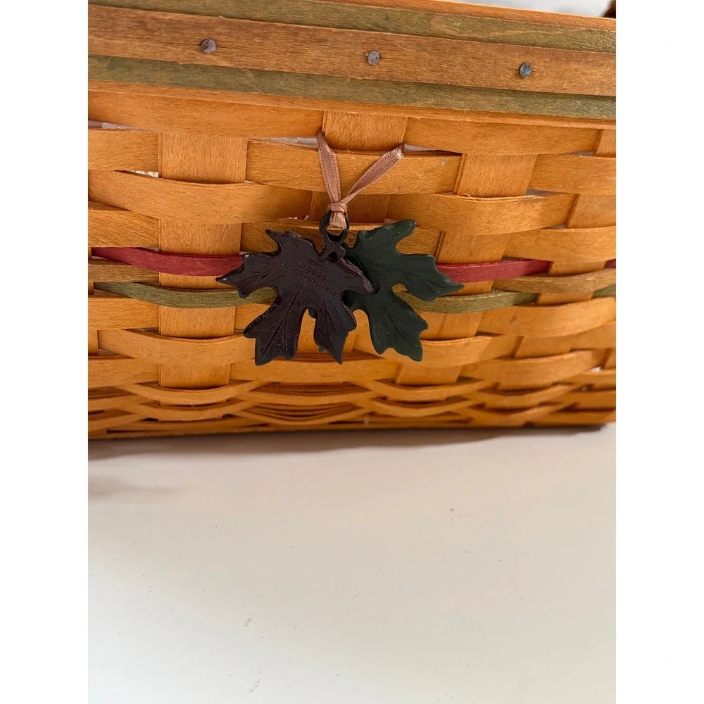 Longaberger 2001 Autumn Reflections Large Daily Blessings Basket with Protector